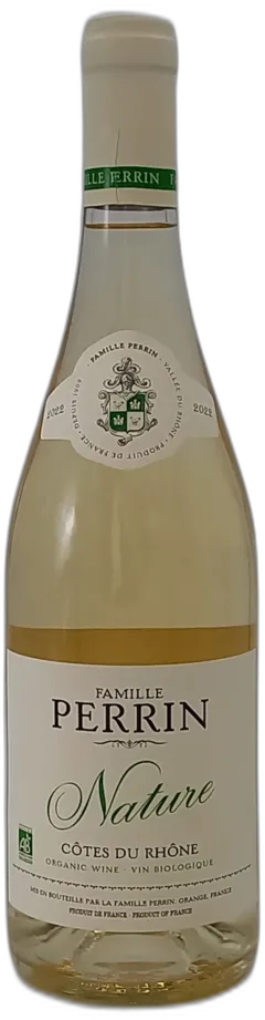 photo du vin Côte du Rhône Nature 2021 Blanc Famille Perrin