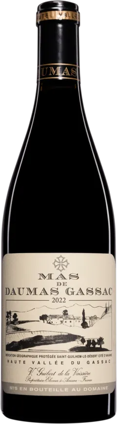 photo Mas Daumas Gassac Vin de Pays de Saint Guilhem-le-Désert Cité d’Aniane Rouge 2022