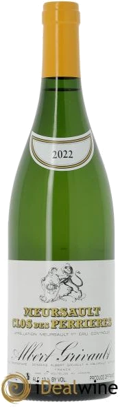 photo Meursault 1er Cru Clos des Perrières Albert Grivault 2022