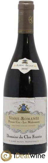 photo Vosne-Romanée 1er Cru les Malconsorts Clos Frantin Albert Bichot 2020