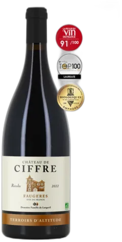 illustration du vin Château de Ciffre Bio Magnum Terroirs d’Altitude Faugères