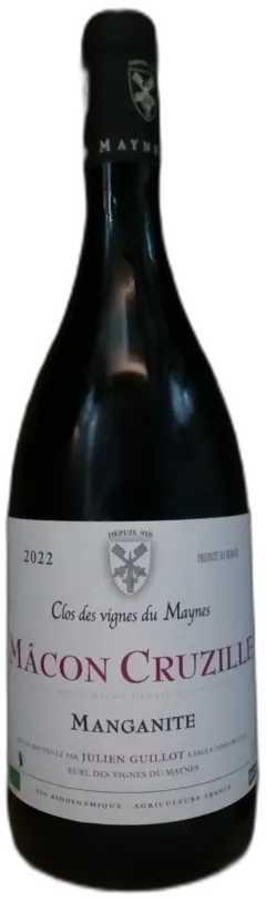 capture du vin Vignes du Maynes Mâcon Cruzille Rouge Manganite 2022