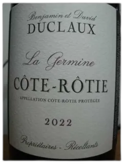photo Cote Rotie Duclaux la Germine 2022