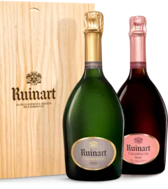 photo Duo r de Ruinart et Ruinart Rosé
