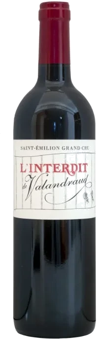 photo L’Interdit de Valandraud Rouge 2016 la Selection du Sommelier Saint Emilion gc