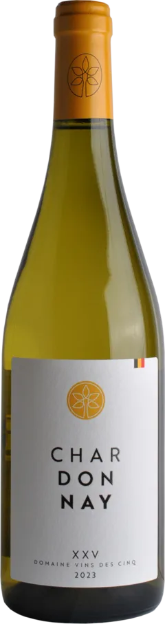 capture du vin 2023 Chardonnay Vin Belge Bio Domaine Xxv Vins des Cinq à Couthuin