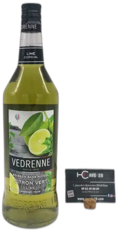 illustration du vin Boisson Sans Alcool Citron Vert Védrenne