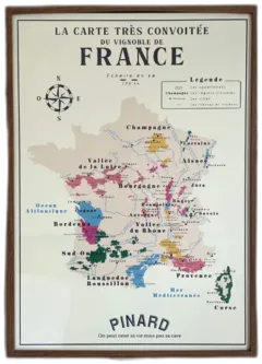 image du vin Carte du Vignoble de France