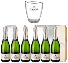 image du vin Lots de 6 Champagnes de Venoge Cordon Bleu Brut 1 Seau à Champagne