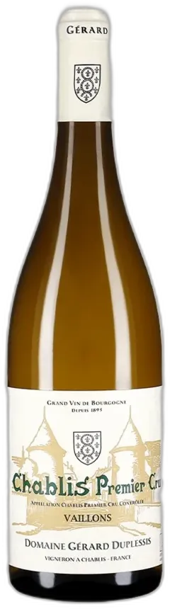 vue du vin Domaine Gérard Duplessis Chablis 1er Cru "Vaillons"
