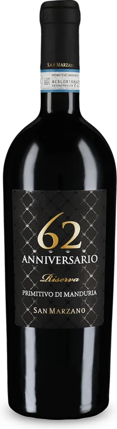 photo Cantine San Marzano Anniversario 62 Primitivo di Manduria Riserva 2019 Gold