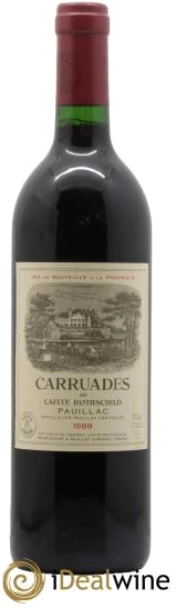 photo Carruades de Lafite Rothschild Second Vin 1989