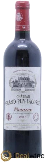 photo Château Grand Puy Lacoste 5ème Grand Cru Classé 2013