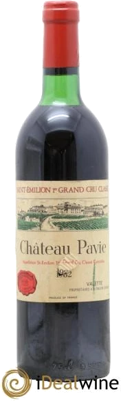 photo Château Pavie 1er Grand Cru Classé A 1982