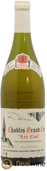 photo Chablis Grand Cru les Clos Vincent Dauvissat 2005