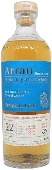 photo du vin Arran 22 Ans Millésime 2001 Bourbon Barrel Foundations