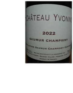 photo Saumur Champigny Chateau Yvonne 2022