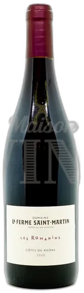 capture du vin les Romanins la Ferme Saint-Martin Côtes du Rhône Rouge 2023