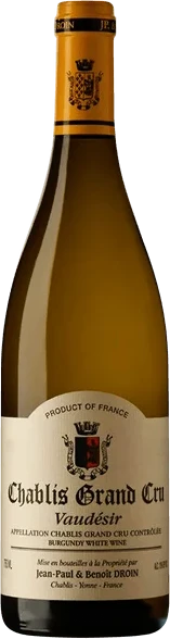 photo Droin Jean-Paul Benoit Chablis Vaudesir Blanc Blanc 2020 un Grand Vin de Chablis Vaudesir