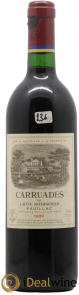 photo Carruades de Lafite Rothschild Second Vin 1989