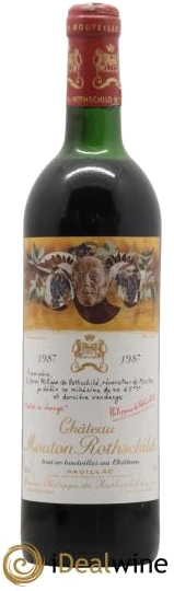 photo Château Mouton Rothschild 1er Grand Cru Classé 1987