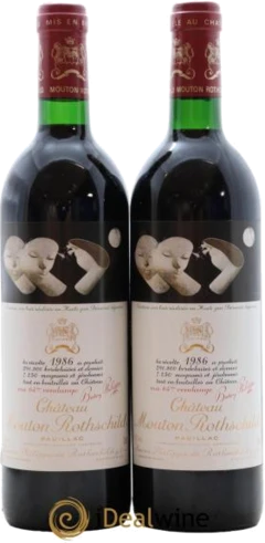 photo Château Mouton Rothschild 1er Grand Cru Classé 1986