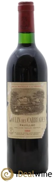 photo Moulin des Carruades Second Vin 1984