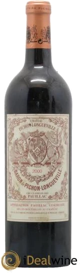 photo Pichon Longueville Baron 2ème Grand Cru Classé 2000