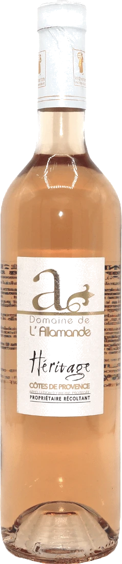 photo Rosé Héritage Côtes de Provence Domaine de L’Allamande