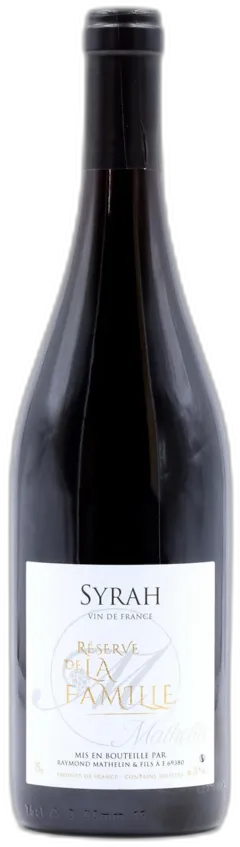 image du vin Syrah Réserve de la Famille