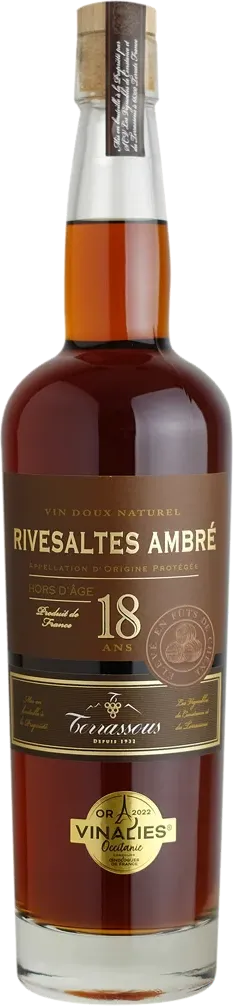 vue du vin Rivesaltes Ambré 18 Ans Terrassous