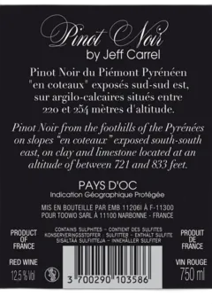 photo Jeff Carrel Pinot Noir 2021