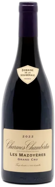 photo du vin Domaine de la Vougeraie Charmes-Chambertin "les Mazoyères"