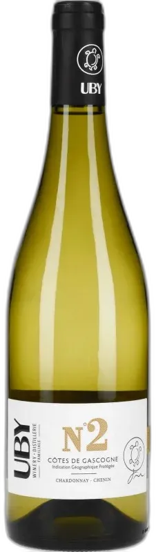 aperçu du vin Uby n°2 Côtes de Gascogne Chardonnay Chenin Vin Blanc