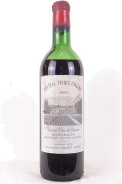 photo 1969 Graves Château Picque Caillou Grand Cru b1 Rouge Bordeaux