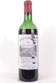 photo 1969 Graves Château Picque Caillou Grand Cru b1 Rouge Bordeaux