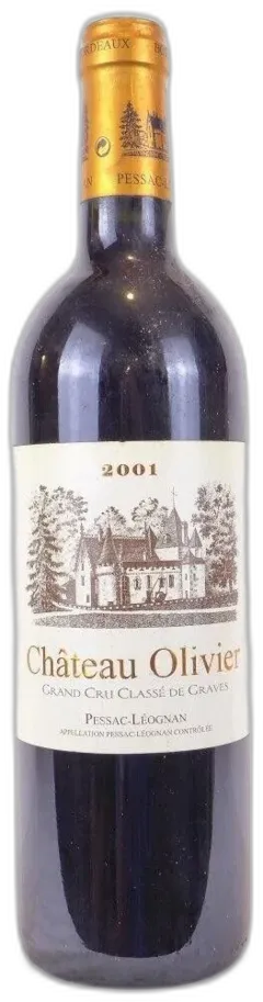 photo 2001 Pessac-Léognan Château Olivier Grand Cru Classé Rouge Bordeaux