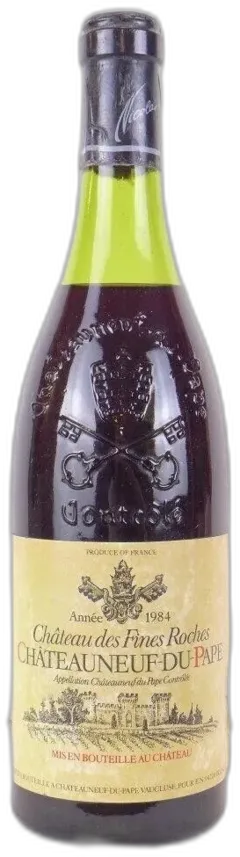 photo 1984 Châteauneuf du Pape Château des Fines Roches Rouge Rhône