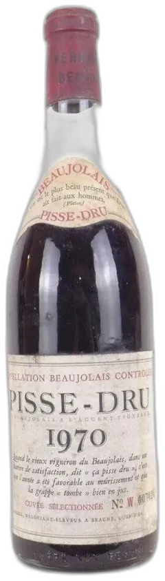 image du vin 1970 Beaujolais Pisse-Dru Rouge Beaujolais
