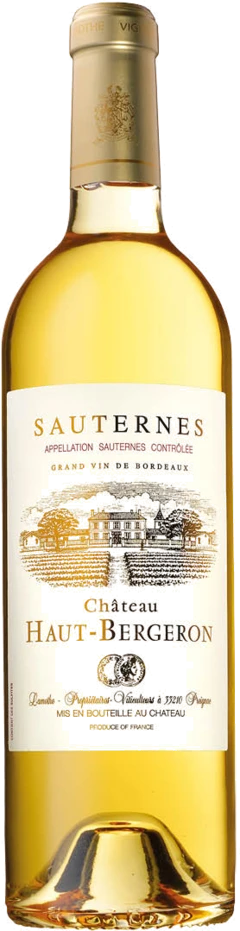 photo Sauternes Aoc Château Haut-Bergeron 2021