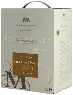 photo du vin Chardonnay Vin Blanc Igp Méditérranée Par Marrenon Bib 5 Litres