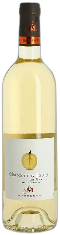 photo du vin Chardonnay les Grains Vin Blanc Par Marrenon