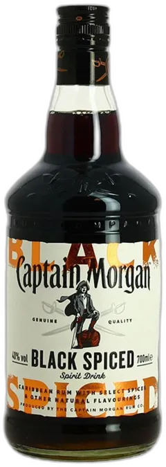 photos du vin Captain Morgan Black Spiced des Caraïbes