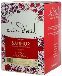 photo du vin Saumur Rouge Clin d’Oeil Vin du Val de Loire Bib 5 Litres