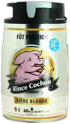 vue du vin Fût Rince Cochon Bière Blonde 5 Litres