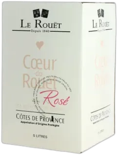 photo Coeur du Rouët Vin Rosé des Côtes de Provence Bib 5 Litres