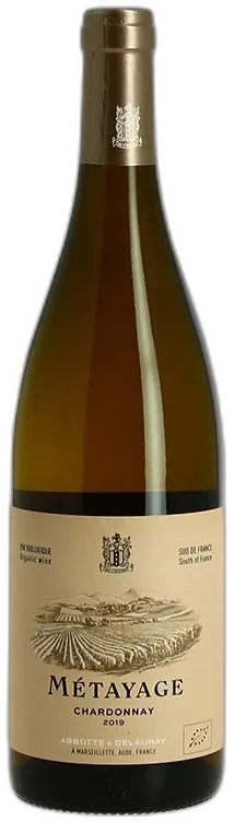 illustration du vin Métayage Chardonnay Vin Blanc Bio Par Abbotts & Delaunay