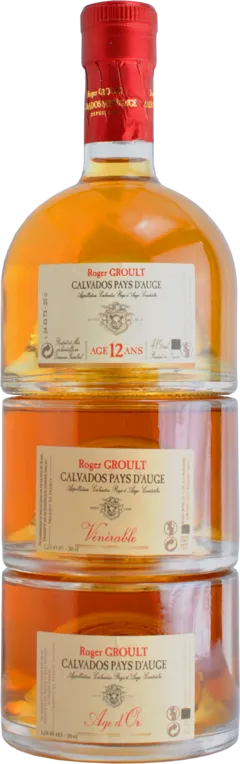 capture du vin Tria Prestige 12 Ans, Vénérable et Age d’or Domaine Roger Groult