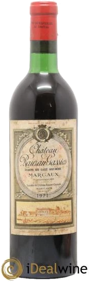 photo Château Rauzan-Gassies 2ème Grand Cru Classé 1971