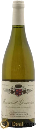 photo Meursault 1er Cru Genevrières Boyer-Martenot 2012